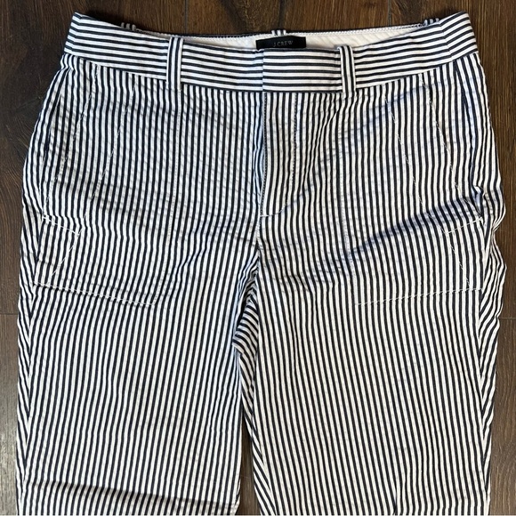 J. Crew Cotton Pin Stripe Pants SZ 2 - Picture 3 of 6